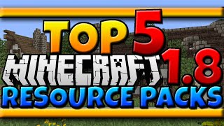 Minecraft 18 TOP 5 Resource Packs Texture Packs  Download [upl. by Myrna185]