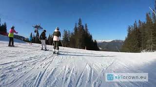 Jasna Nizke Tatry Chopok Slovakia  ski run 10 Vrbická short video 55quot [upl. by Amati242]