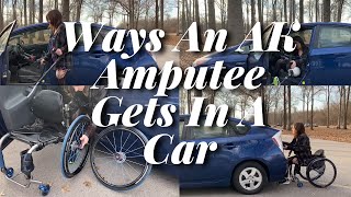 Ways An AK Amputee Can Get In a Car [upl. by Rolecnahc]