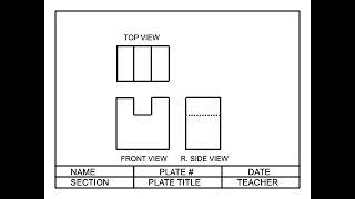 ORTHOGRAPHIC DRAWING TUTORIAL WITH AUDIO [upl. by Redienhcs413]