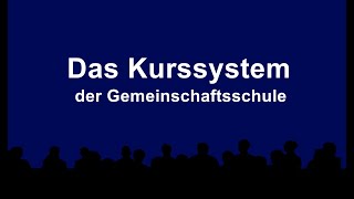 Das Kurssystem der Gemeinschaftsschule  GMS im Bildungszentrum Weissacher Tal [upl. by Vassar]