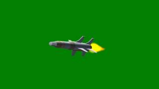 Missile fly animation green screen  free use [upl. by Bourke]