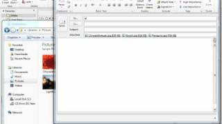 Attach Pictures to Outlook 2010 By Dragging and Dropping [upl. by Koffler]