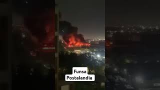 INCENDIO en Funsa Villa Española Montevideo lapostaredesuy [upl. by Serles]