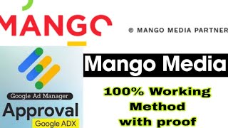 mango media adx approval available  google adx approval [upl. by Seebeck412]