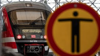 GDLStreik legt Bahnverkehr weiter lahm [upl. by Ertnod165]