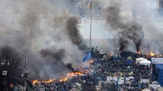 Molotov Cocktails Vs Water Cannon In Deadly Kiev Protests [upl. by Emyle]