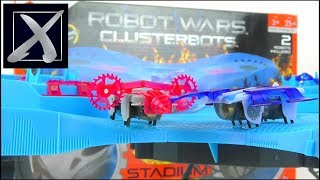 ROBOT WARS Hexbug Clusterbot Stadium Toy Review  Votesaxon07 [upl. by Mundford349]