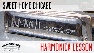 How to play Sweet Home Chicago on harmonica [upl. by Ally]