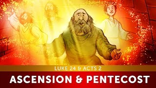 Pentecost for Kids Ascension of Jesus  Luke 24 amp Acts 2 Bible Story for Kids Sharefaith Kids [upl. by Ardeen]