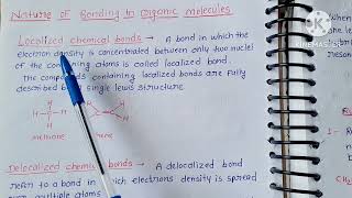 MSc first sem  Localised and delocalised chemical bonding [upl. by Blanding]