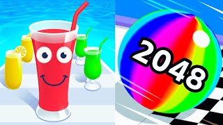 Jelly Run 2048 VS Juice Run 🟦🟩🟨🟧 Walkthrough Max Gameplay BZ2412 [upl. by Aniled]