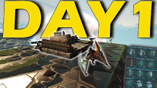 SOLO Claiming A Unraidable Cave Location Day 1  Ark PvP [upl. by Napra]