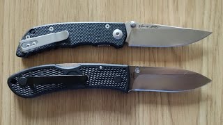 Spartan Blades Talos vs KABAR Dozier Folding Hunter knives size comparison [upl. by Atnomed]