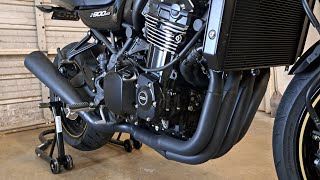 Z900RS Brocks Exhaust Install Part 2 Now With Sound Clips [upl. by Alleram]