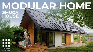 Prefab Modular Home overview of modern sustainable architecture [upl. by Llehctim829]