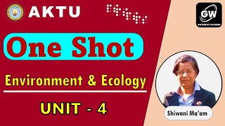 ONE SHOT I UNIT4 I ENVIRONMENT AND ECOLOGY I by Shivani Agarwal Maam I Gateway Classes I AKTU [upl. by Ainehta]