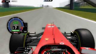 rFactor F1 2011 WCP  Fernando Alonso at Magny Cours [upl. by Wyn]