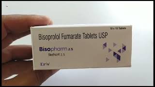 Bisopharm 25 Tablet  Bisoprolol Fumarate Tablets USP  Bisopharm 25mg Tablet Uses Side effects [upl. by Reve]