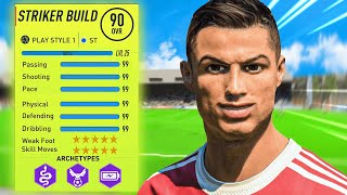 90 RATED The BEST STRIKER BUILD in FIFA 22 Pro Clubs [upl. by Llekram]