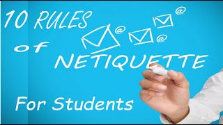 Rules of Netiquette  Internet Awareness [upl. by Onitsoga]