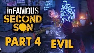 inFamous Second Son Evil Walkthrough Part 4  Chasing the Light  Evil amp Expert Playthrough [upl. by Noissap]