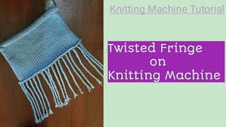 machine knitting fringe  how to knit Fringe on knitting machine  knit360 [upl. by Blackmore923]