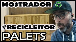 ♻️ PALETS RECICLADOS para un super MOSTRADOR DIY con medidas y trucos de carpintero [upl. by Lucille]