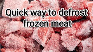 How to defrost meat in just 5 minutes [upl. by Samira]