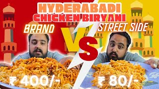 Jammus Worst Hyderabadi Chicken Biryani  ₹400 vs ₹80 Hyderabadi Chicken Biryani 😱 [upl. by Marcelia]