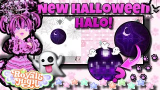 NEW HALLOWEEN HALO BADGE OUT 2023👻🎃 In Royale High  Halo theory  Royalloween update Roblox🎃🏰 [upl. by Eniamreg864]