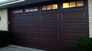 a 16x8 doorlink red brown 3690 garage door darienil  6302719343 [upl. by Ellimahs786]