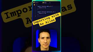 Importing with an Alias in JavaScript javascript javascripttutorial coding programming [upl. by Analim]