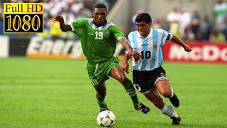 Argentina 21 Nigeria World Cup 1994  Full highlight 1080p HD  Diego Maradona [upl. by Akinar713]