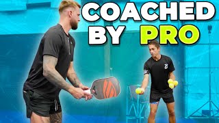 50 Pickleball Player Takes Lesson from a Pro [upl. by Ashli15]