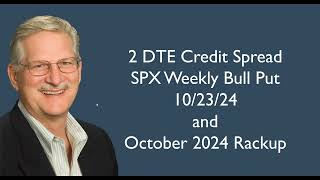 2 DTE Credit Spread Strategy  Oct Rackup [upl. by Yelkcub]