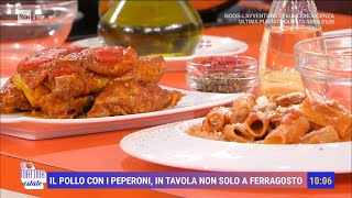 Le ricette di Sora Lella amatriciana e pollo con i peperoni  Unomattina Estate 05092024 [upl. by Nylarej]