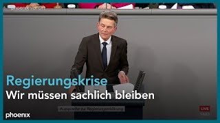 Rolf Mützenich SPD zur Regierungserklärung von Olaf Scholz zur aktuellen Lage am 131124 [upl. by Addia]