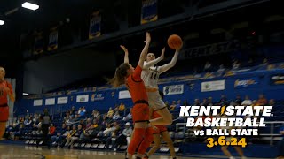 Kent State Womens Basketball vs Ball State 3624  Highlights [upl. by Ahseiyt]