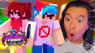 FRIDAY NIGHT FUNKIN EN MINECRAFT ES INCREÍBLE FNF MOB MOD [upl. by Yesteb904]