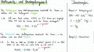 Halbwerts und Verdoppelungszeit [upl. by Scarlet953]