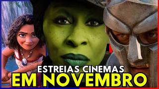 FILMES QUE TERÃO ESTREIAS NOS CINEMAS EM NOVEMBRO DE 2024 [upl. by Zeus]