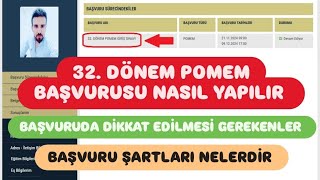 32 DÖNEM POMEM BAŞVURUSU NASIL YAPILIR  POLİS BAŞVURUSU NASIL YAPILIR [upl. by Namurt951]