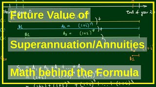 Superannuation Formula Amount accumulated in a Pension Fund with Interest [upl. by Llabmik]