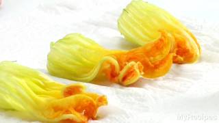 How To Prepare Squash Blossoms [upl. by Corsiglia]