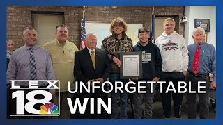 Boyle Co recognizes football team for rare state championship 3peat [upl. by Weirick]