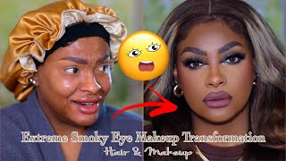 🚨MUST WATCH VIRAL🚨Extreme TRANSFORMATION Futuristic Brown Smokey Makeup Tutorial Ft Junoda Hair [upl. by Macegan]