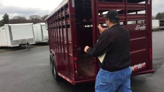 Gooseneck 20 Livestock Trailer Walkaround  ProLine Trailers [upl. by Regnig918]