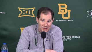 Baylor and Kansas Postgame Presser  Baylor Basketball Scott Drew Bill Self and LJ Cryer [upl. by Dowling]