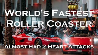 Surviving at Ferrari World Abu Dhabi VLOG  FerrariWorld abudhabiferrariworld FerrariWorldRides [upl. by Ayotac747]